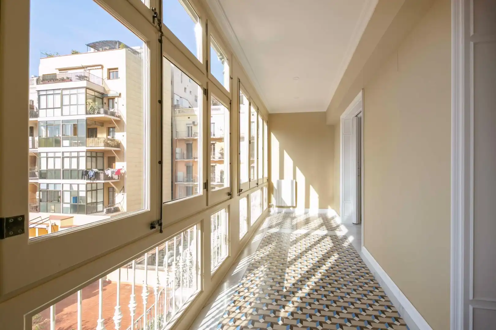 Terraza de Piso de alquiler en Barcelona con Aire acondicionado, Calefacción y Balcón
