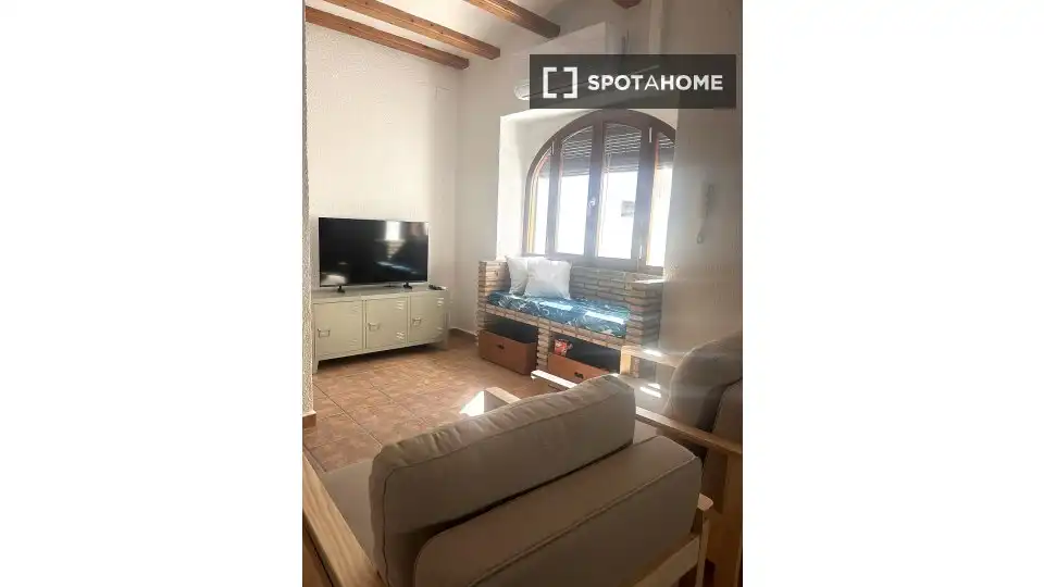 Sala de estar de Piso de alquiler en Oliva con Aire acondicionado, Calefacción y Amueblado