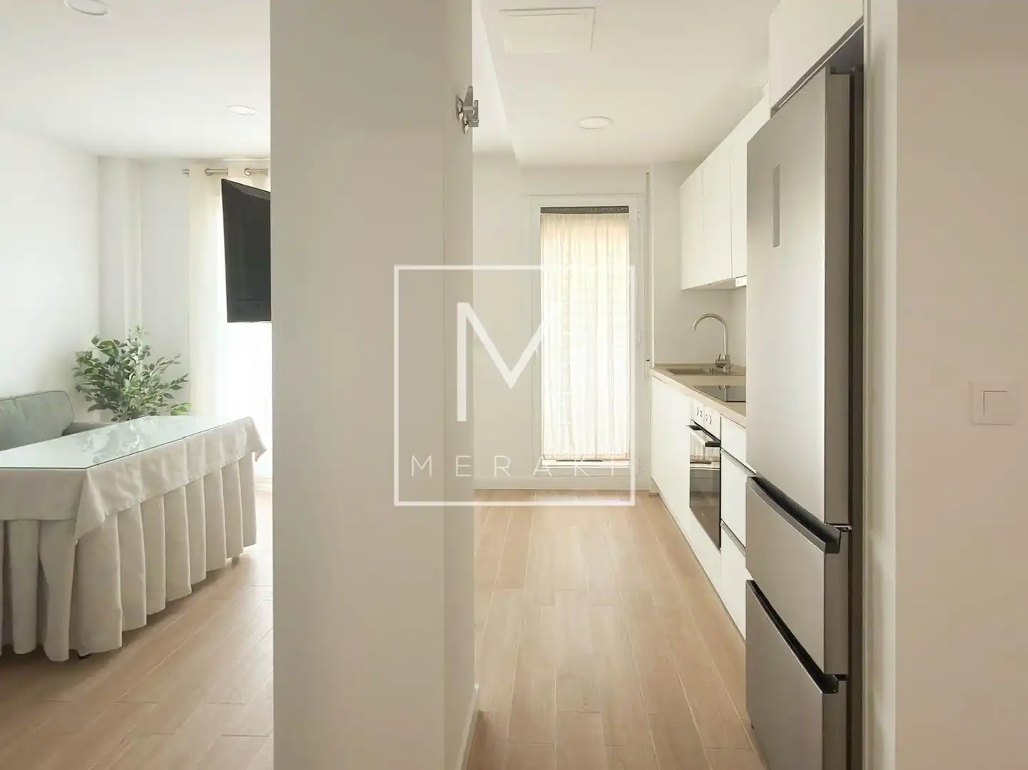Cocina de Estudio de alquiler en Albacete con Calefacción, Amueblado y Balcón