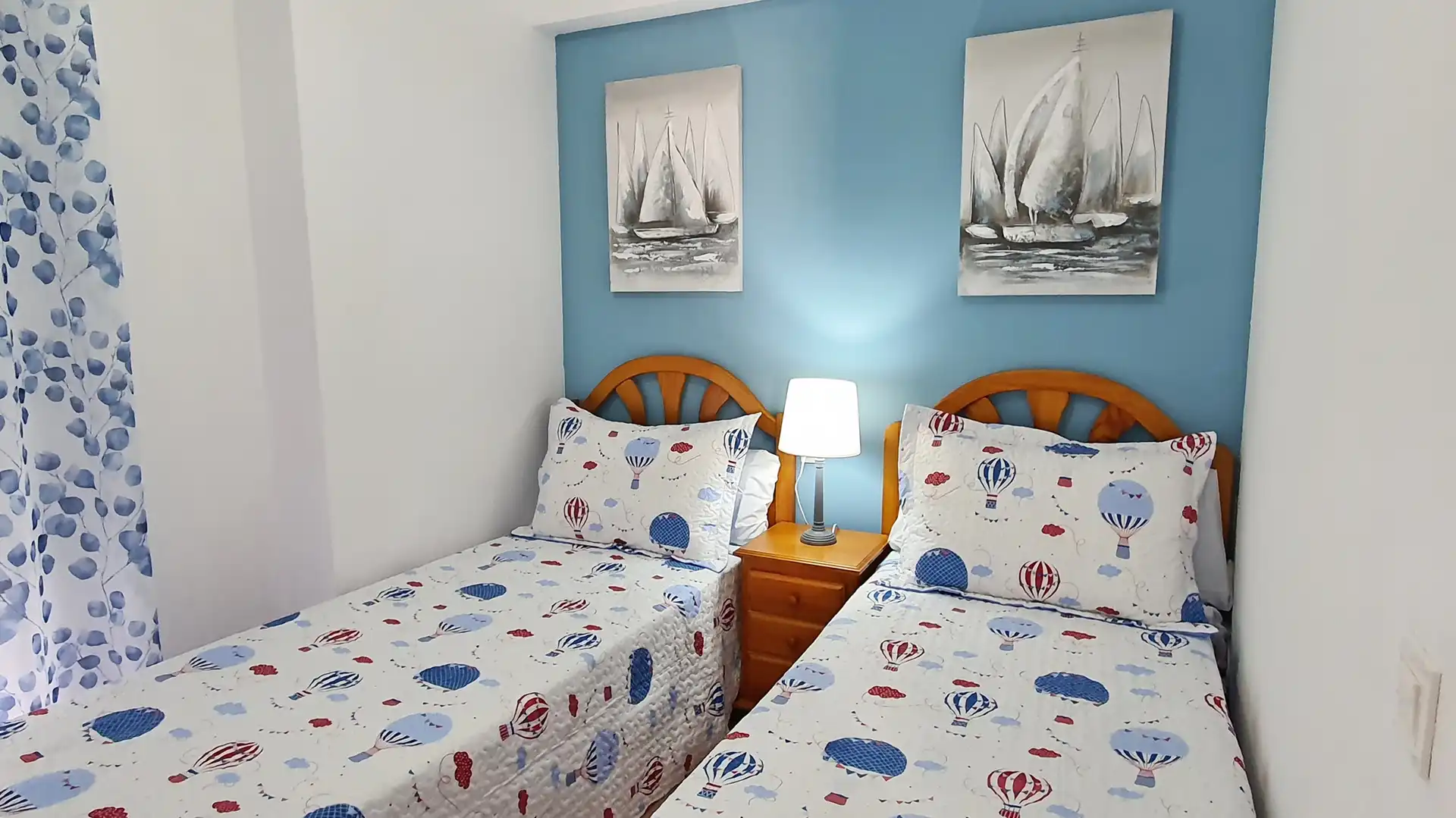 Schlafzimmer von Wohnungen zur Miete in Gandia mit Terrasse, Möbliert und Ofen