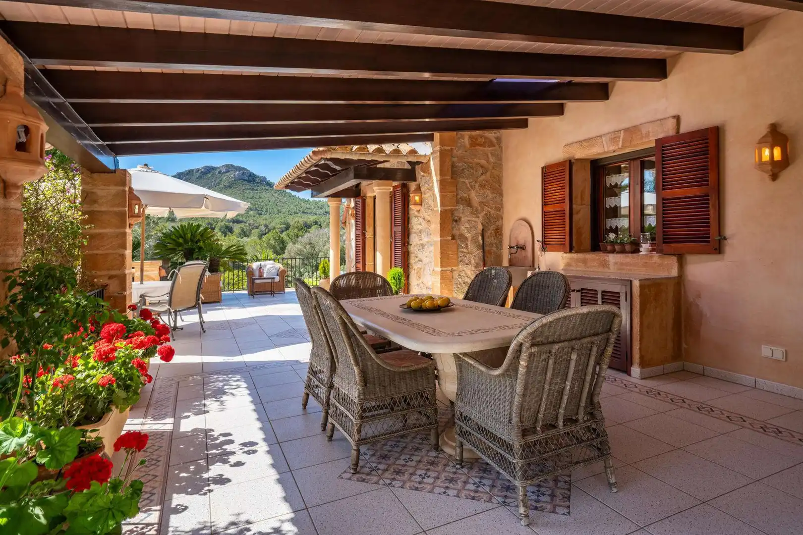 Terraza de Finca rústica en venta en Capdepera con Aire acondicionado, Calefacción y Piscina