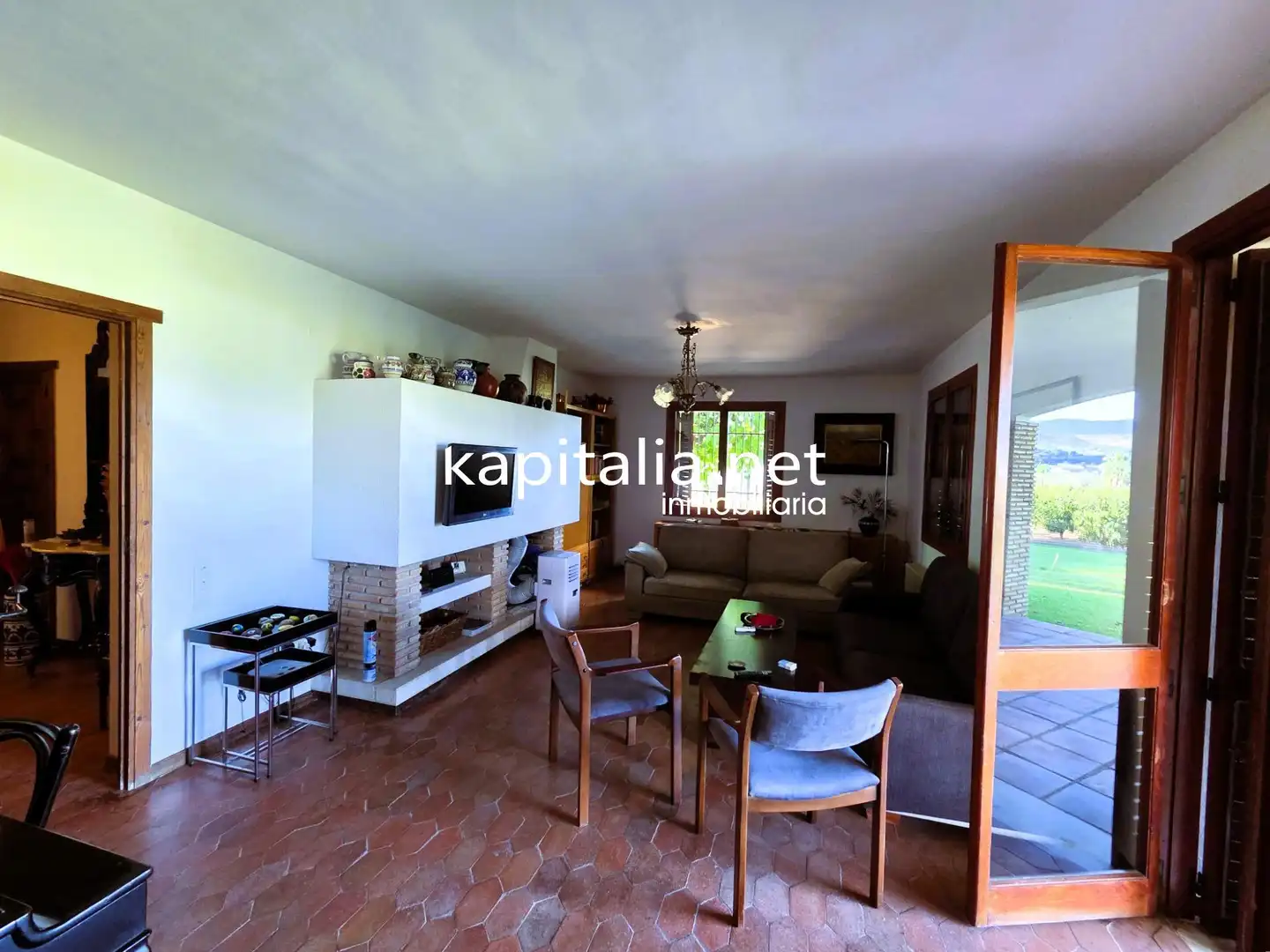 Sala d'estar de Casa o xalet en venda en Ontinyent amb Jardí privat, Traster i Piscina comunitària