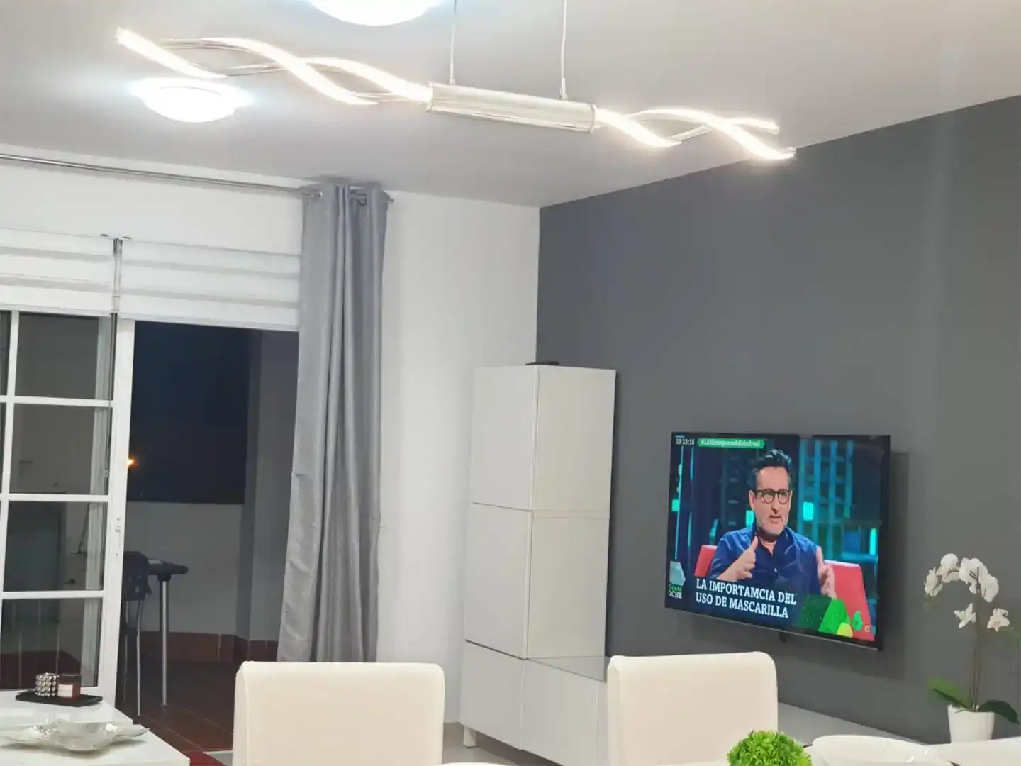Wohnzimmer von Wohnungen zur Miete in Adeje mit Schwimmbad und Balkon