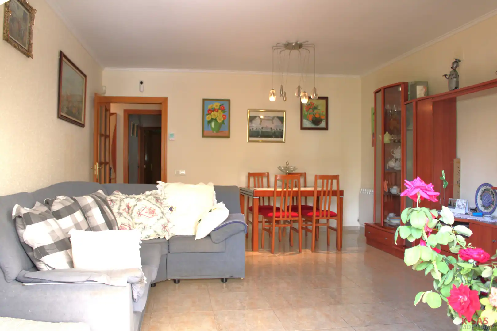 Living room of Flat for sale in Cunit  with Heating, Private garden and Terrace