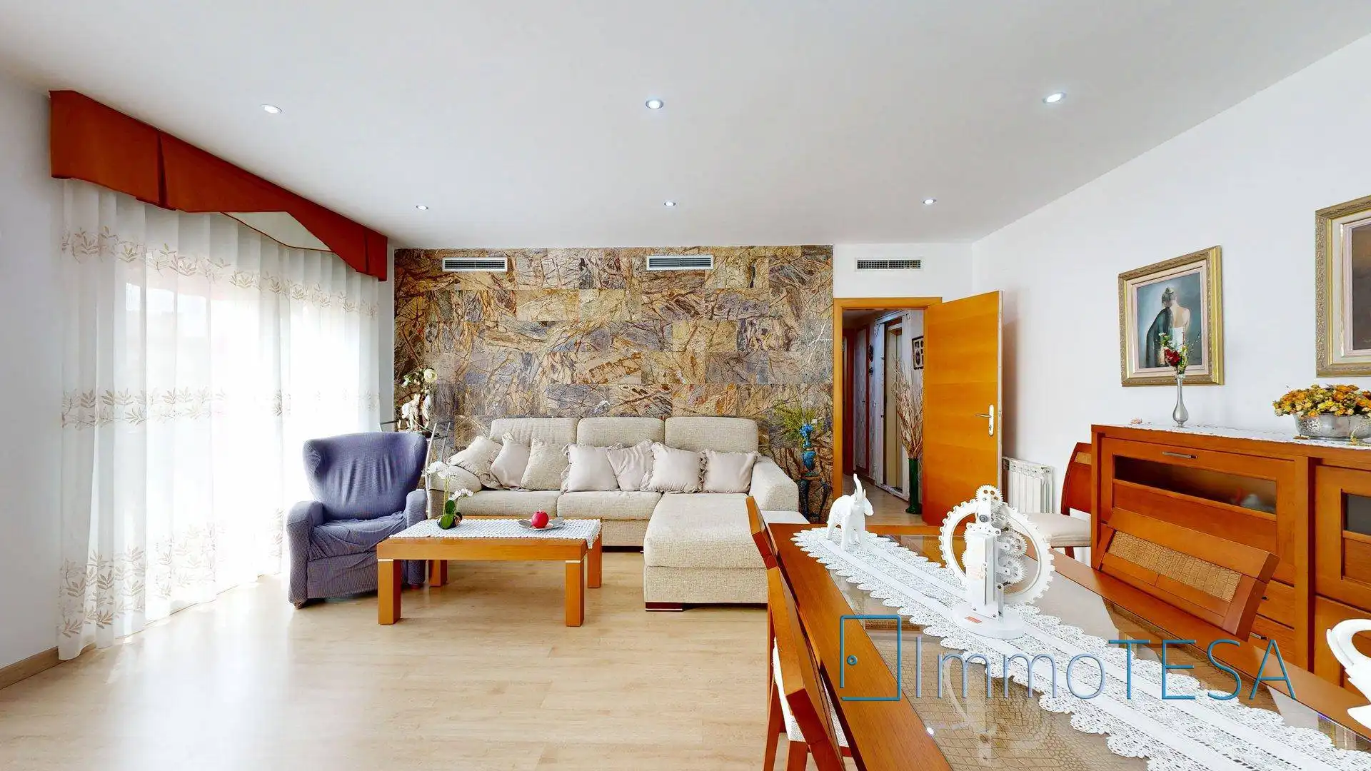 Living room of Flat for sale in Barberà del Vallès  with Air Conditioner, Heating and Parquet flooring