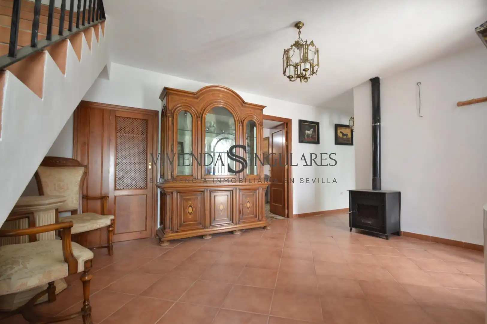 Sala de estar de Casa adosada en venta en Cazalla de la Sierra con Aire acondicionado, Calefacción y Terraza