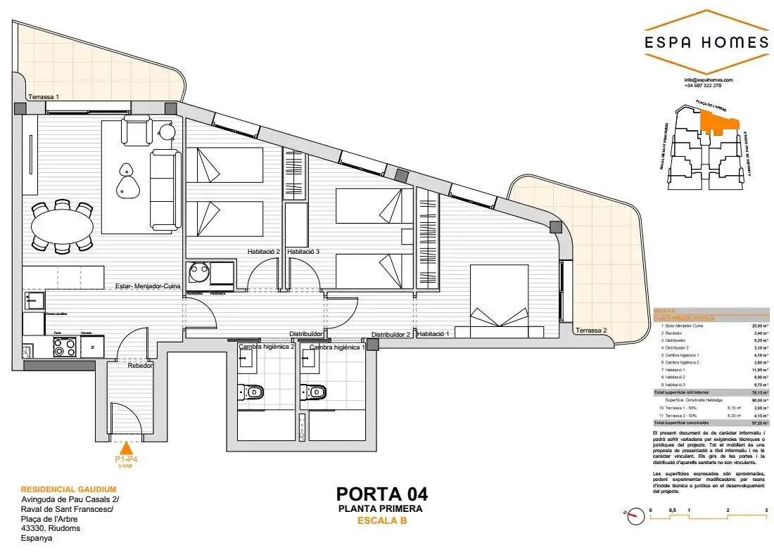 Piso en venta en PAU CASALS, Riudoms