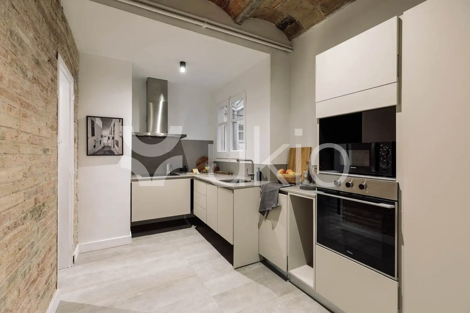 Kitchen of Apartments for rent in Barcelona  with Air Conditioner, Heating and Furnished
