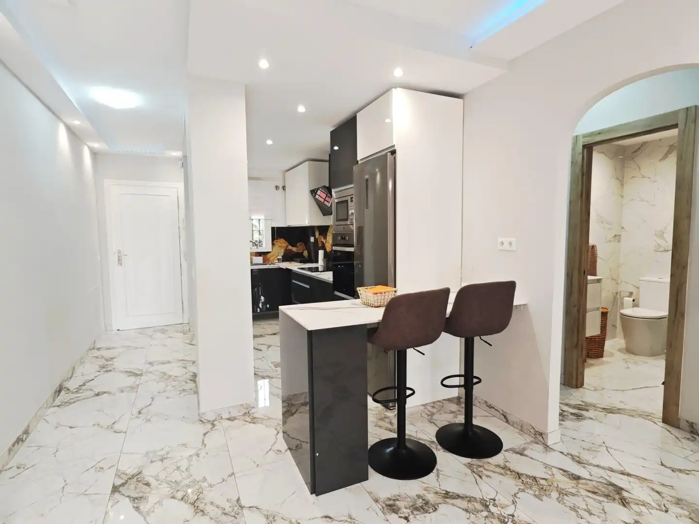 Kitchen of Ground floor for rent in Mijas  with Air Conditioner, Private garden and Terrace