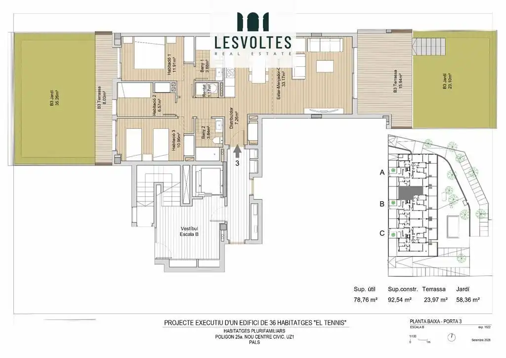 Piso con terraza en venta en Polígon 25a NOU CENTRE CÍVIC S/N, imagen 15