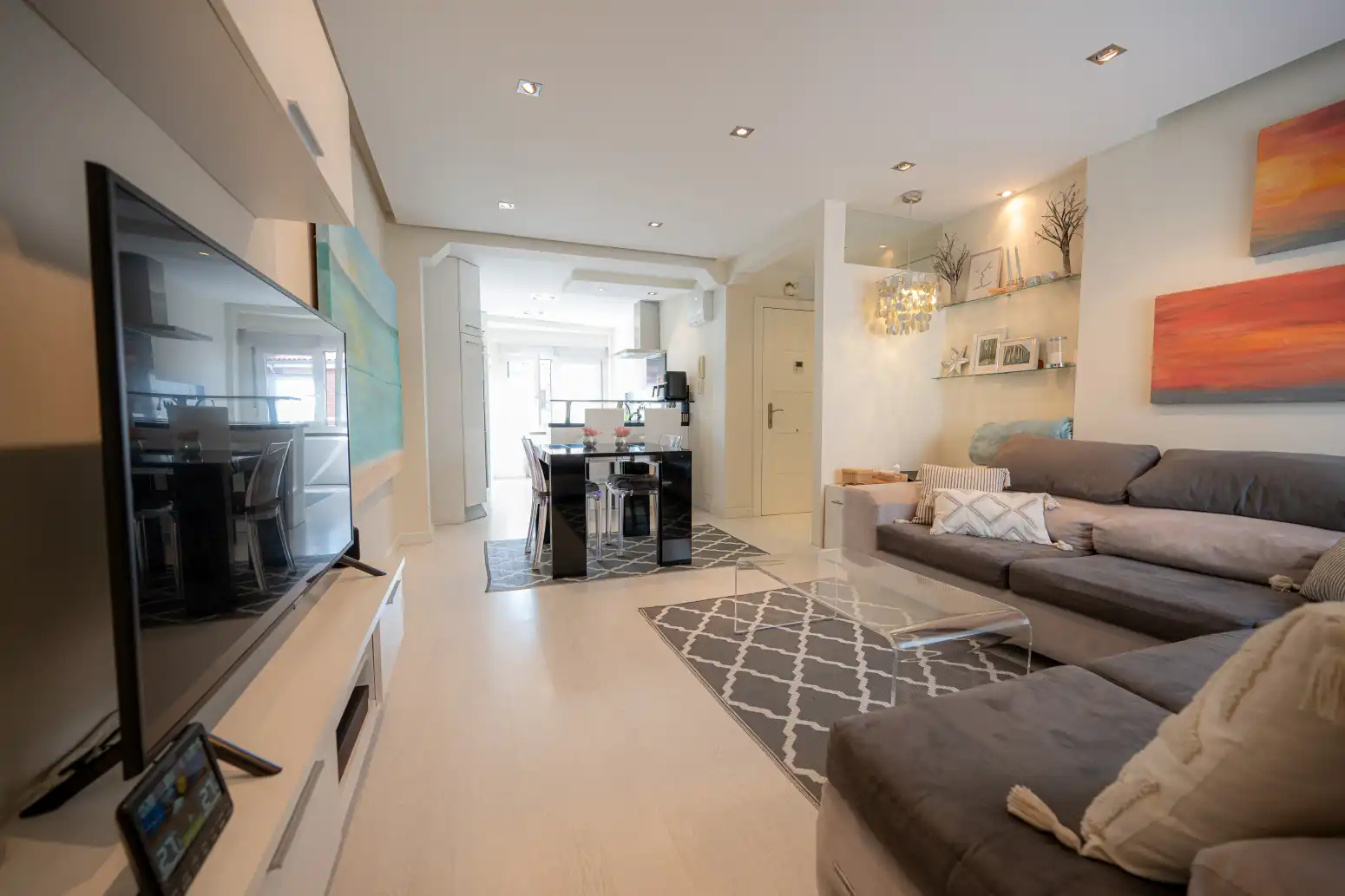 Sala de estar de Piso en venta en Gijón  con Calefacción y Amueblado