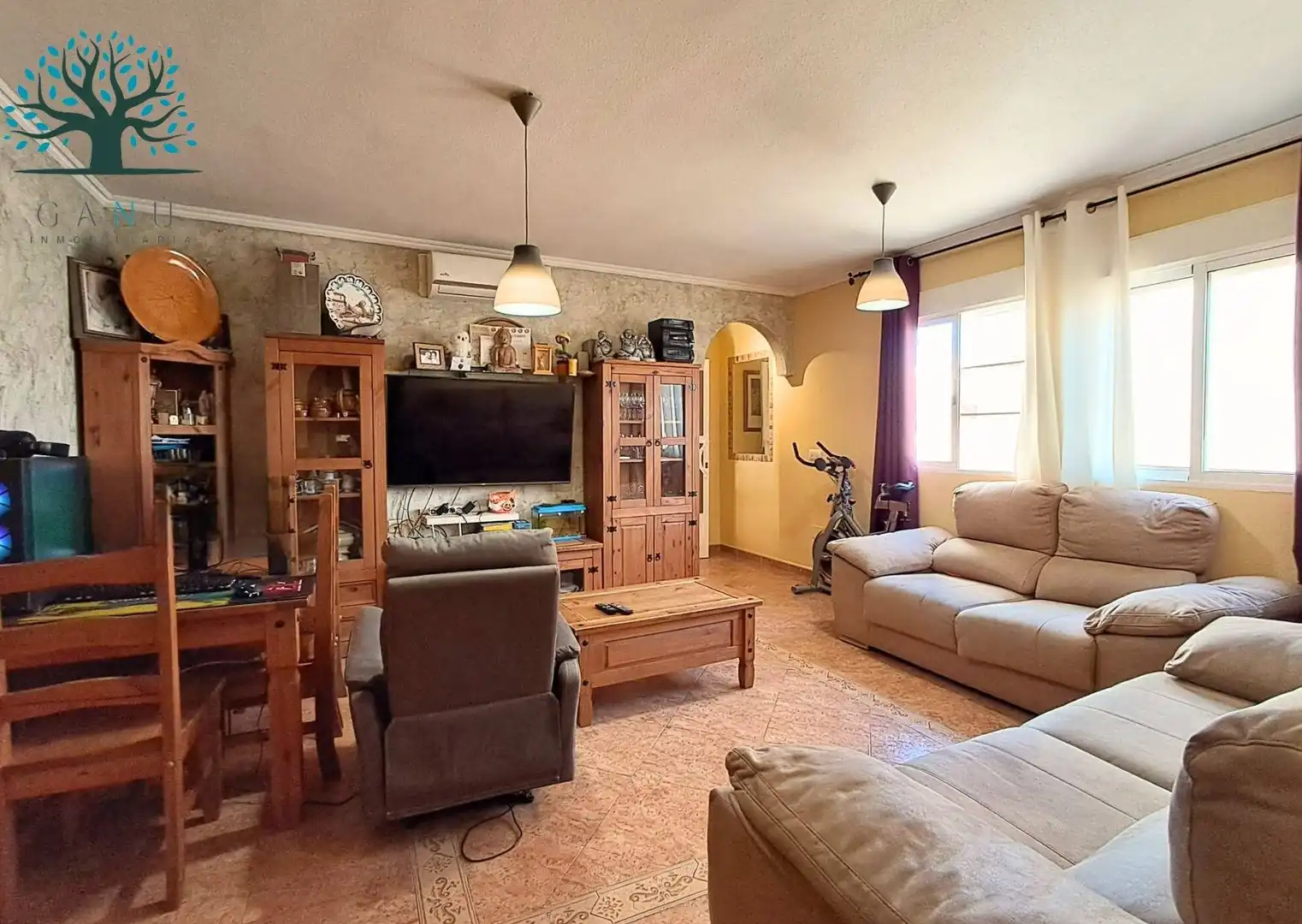 Sala de estar de Piso en venta en Mazarrón con Aire acondicionado, Terraza y Trastero