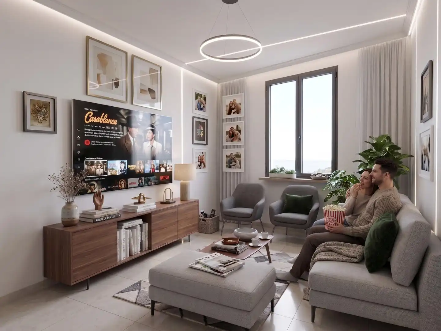 Sala d'estar de Casa o xalet en venda en Ourense Capital  amb Moblat