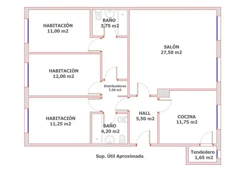 Piso en venta en Ansoáin / Antsoain con Calefacción, Parquet y Trastero