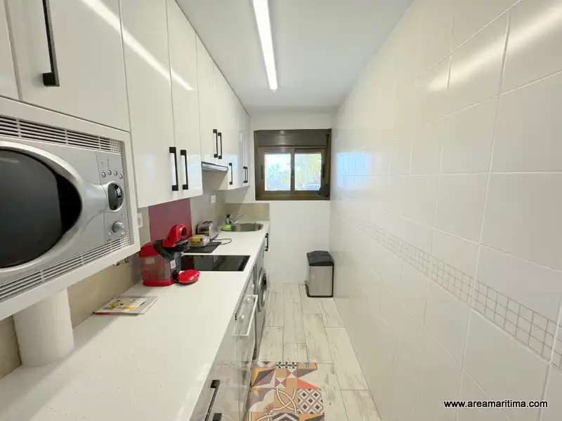 Kitchen of Flat for rent in Alboraya  with Air Conditioner, Parquet flooring and Furnished