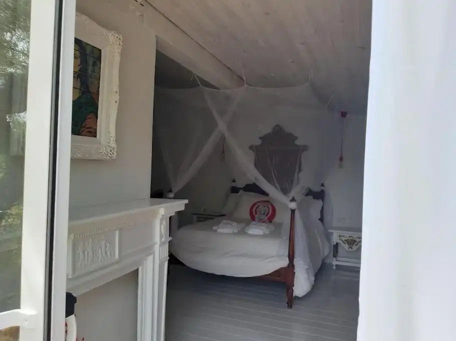 Schlafzimmer von Haus oder Chalet zur Miete in L'Ametlla de Mar  mit Klimaanlage, Privatgarten und Schwimmbad