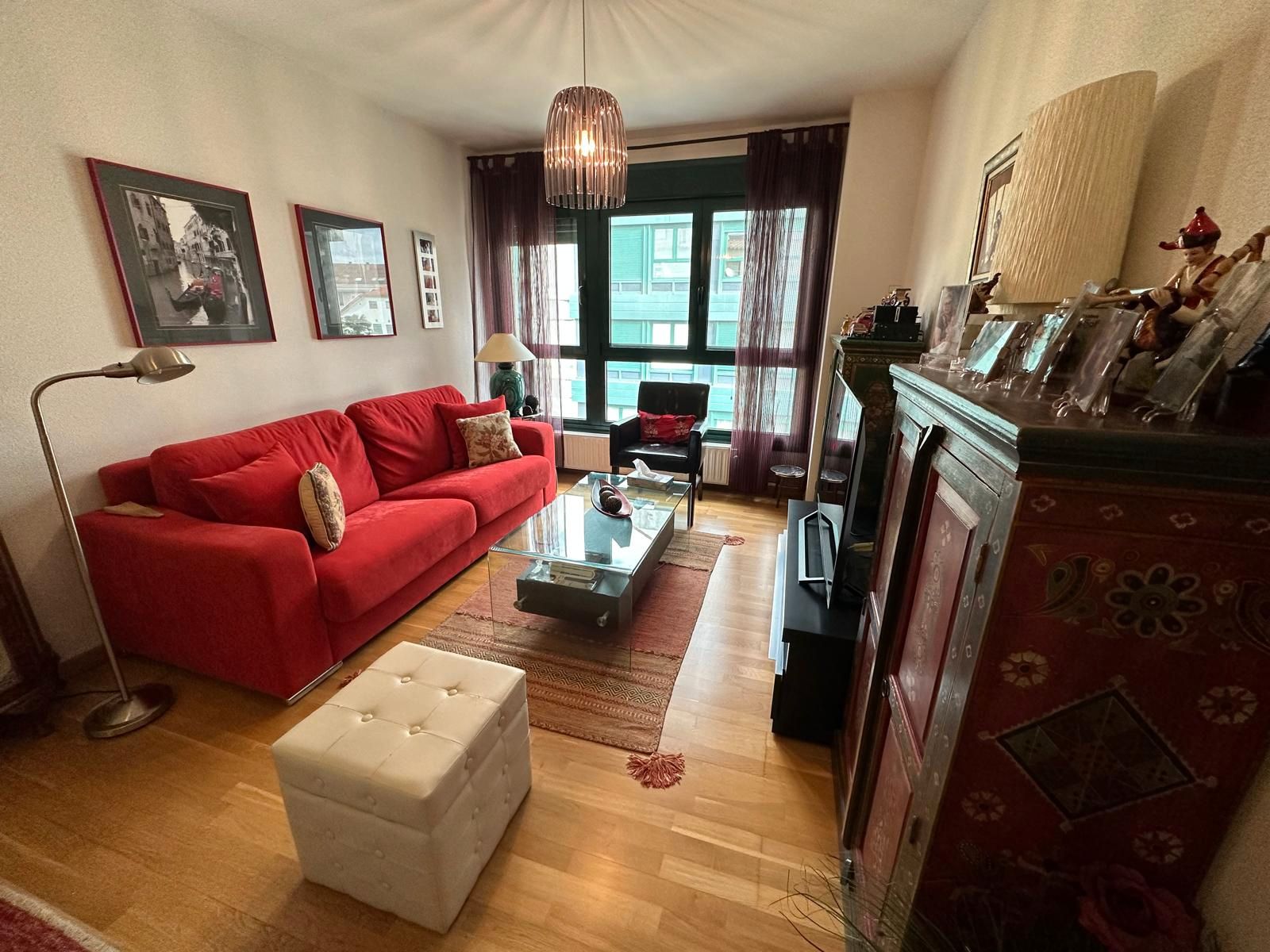 Wohnzimmer von Wohnung zum verkauf in Boqueixón mit Heizung, Abstellraum und Ofen