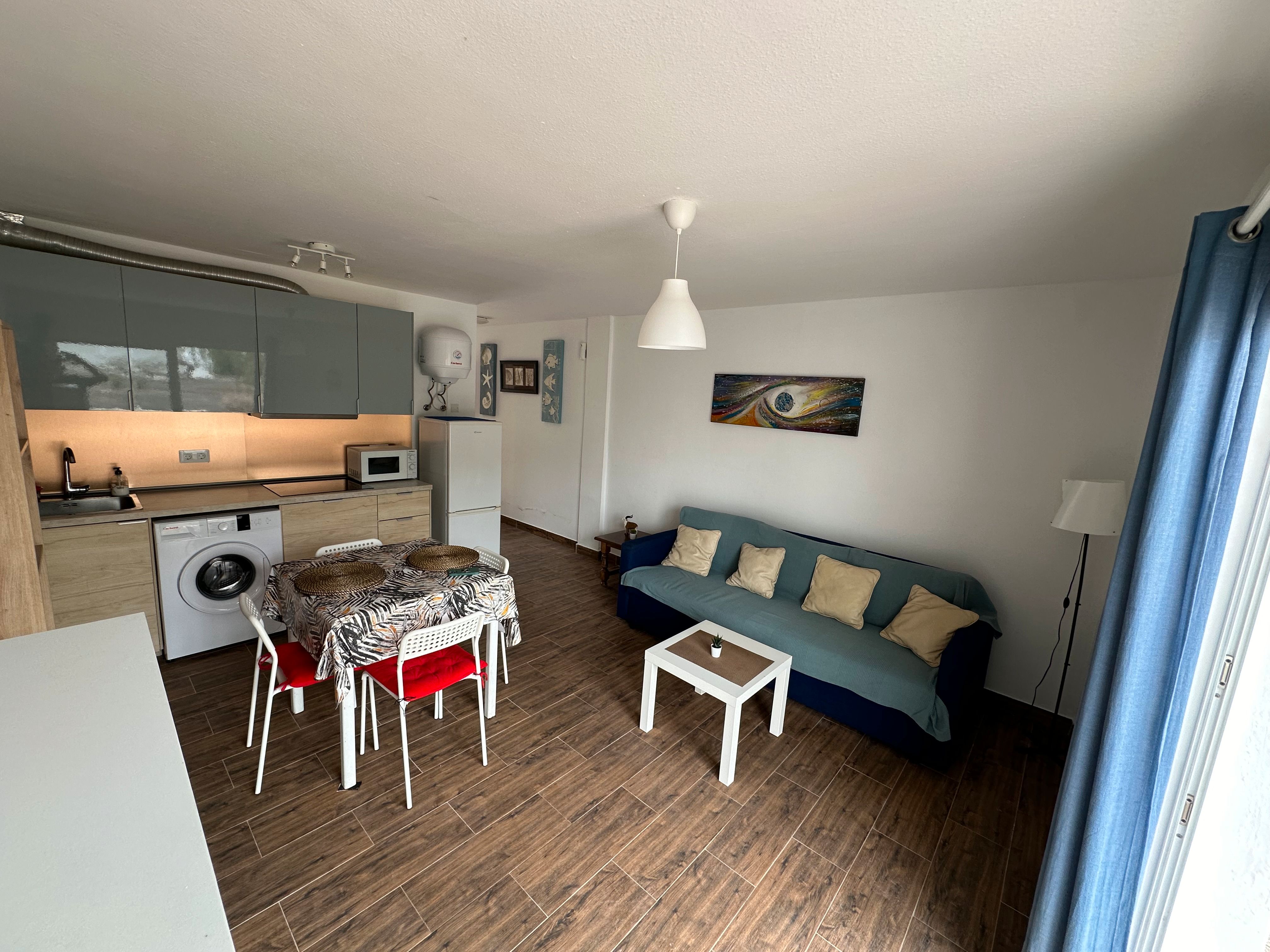 Sala d'estar de Apartament en venda en Antigua amb Terrassa, Moblat i Rentadora