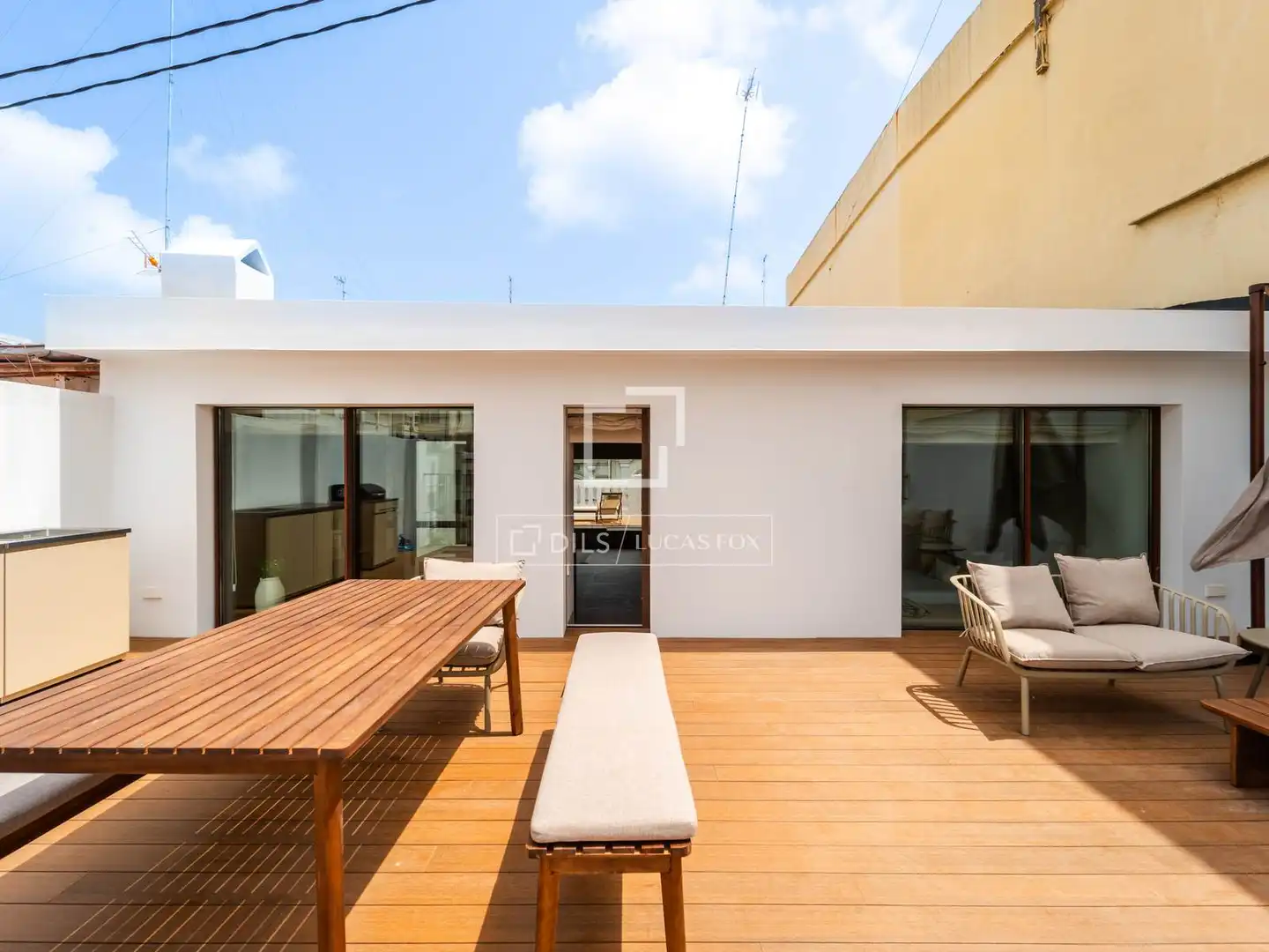 Terraza de Ático de alquiler en Valencia con Aire acondicionado, Calefacción y Terraza