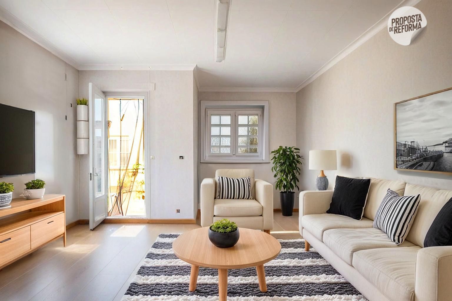 Sala d'estar de Pis en venda en Esplugues de Llobregat amb Terrassa