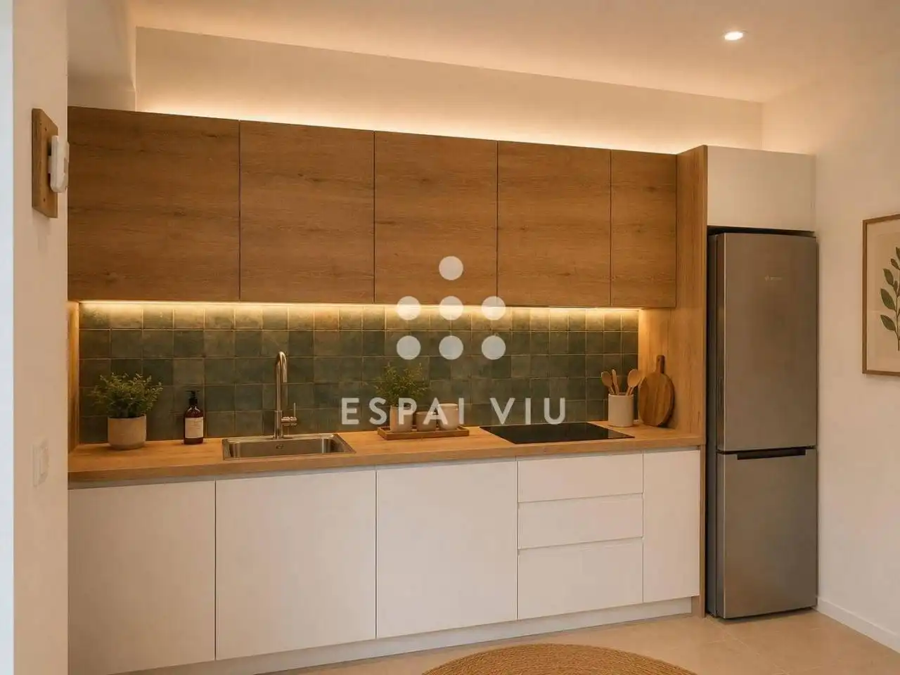 Küche von Haus oder Chalet zum Verkauf in Sabadell mit Heizung und Privatgarten