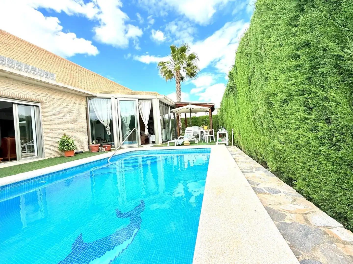 Piscina de Casa o xalet en venda en Molina de Segura amb Aire condicionat, Jardí privat i Terrassa