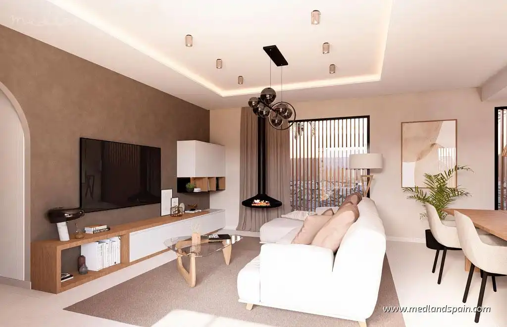 Living room of Houses for sale in  Murcia Capital  with Air Conditioner, Heating and Private garden
