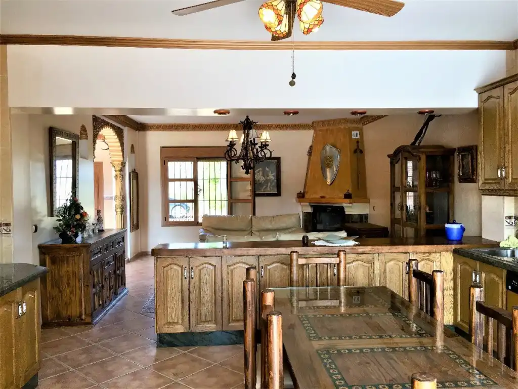 Comedor de Finca rústica en venta en Sedella con Calefacción, Terraza y Piscina