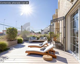 Terrassa de Casa adosada en venda en Málaga Capital amb Aire condicionat, Calefacció i Jardí privat