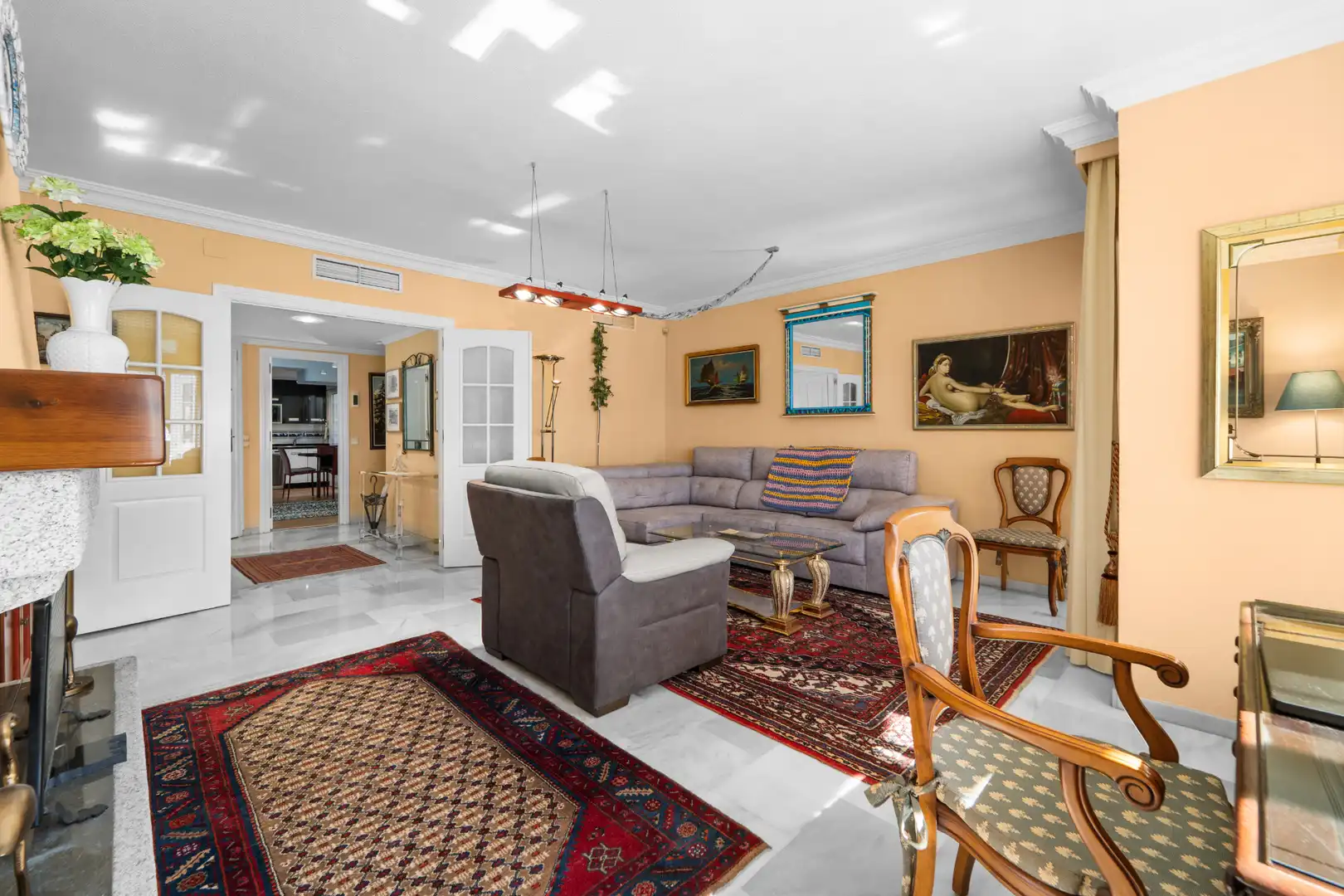 Living room of Flat for sale in Mijas  with Air Conditioner, Terrace and Storage room