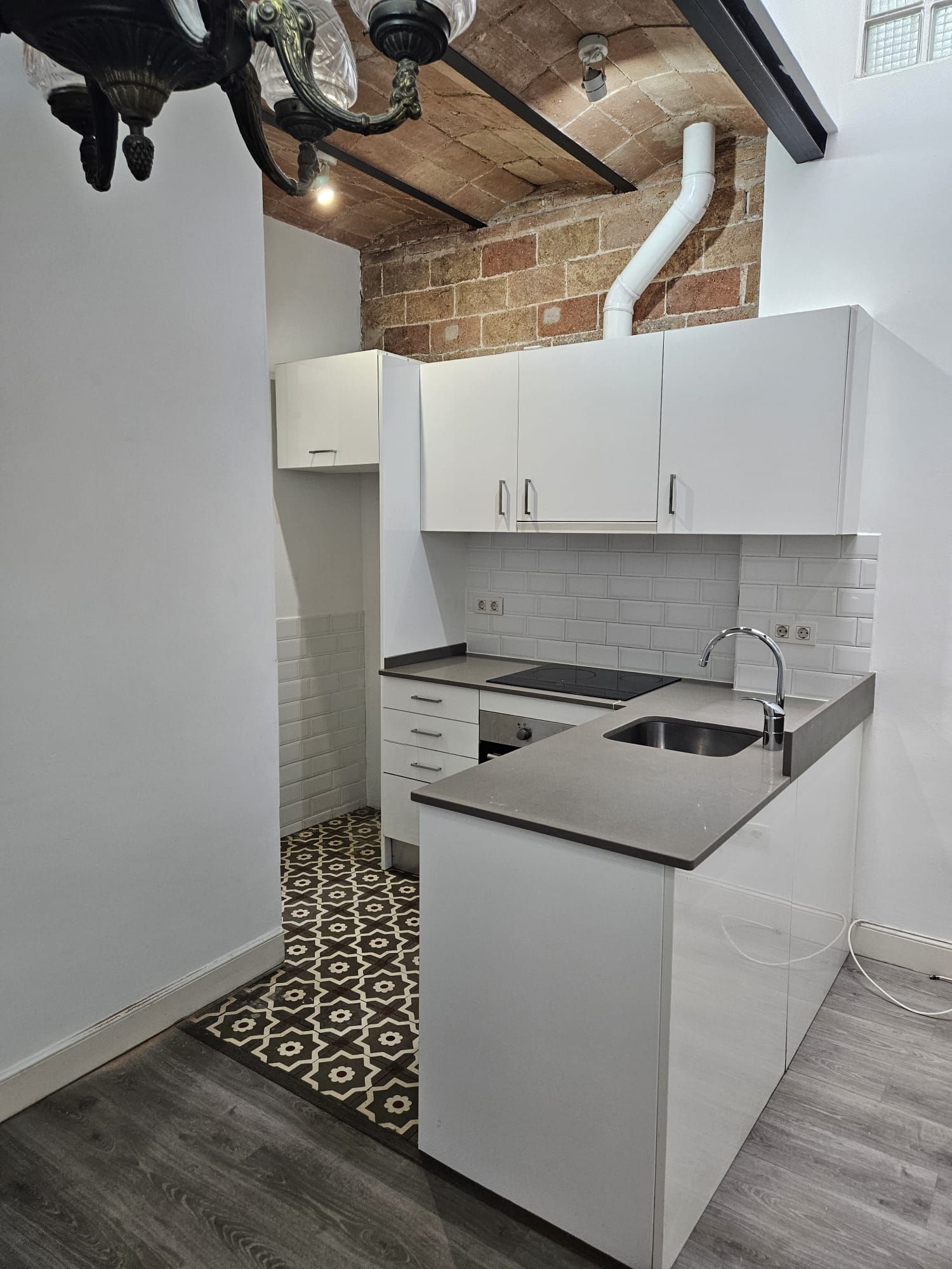 Cuina de Àtic en venda en  Barcelona Capital amb Aire condicionat, Parquet i Terrassa