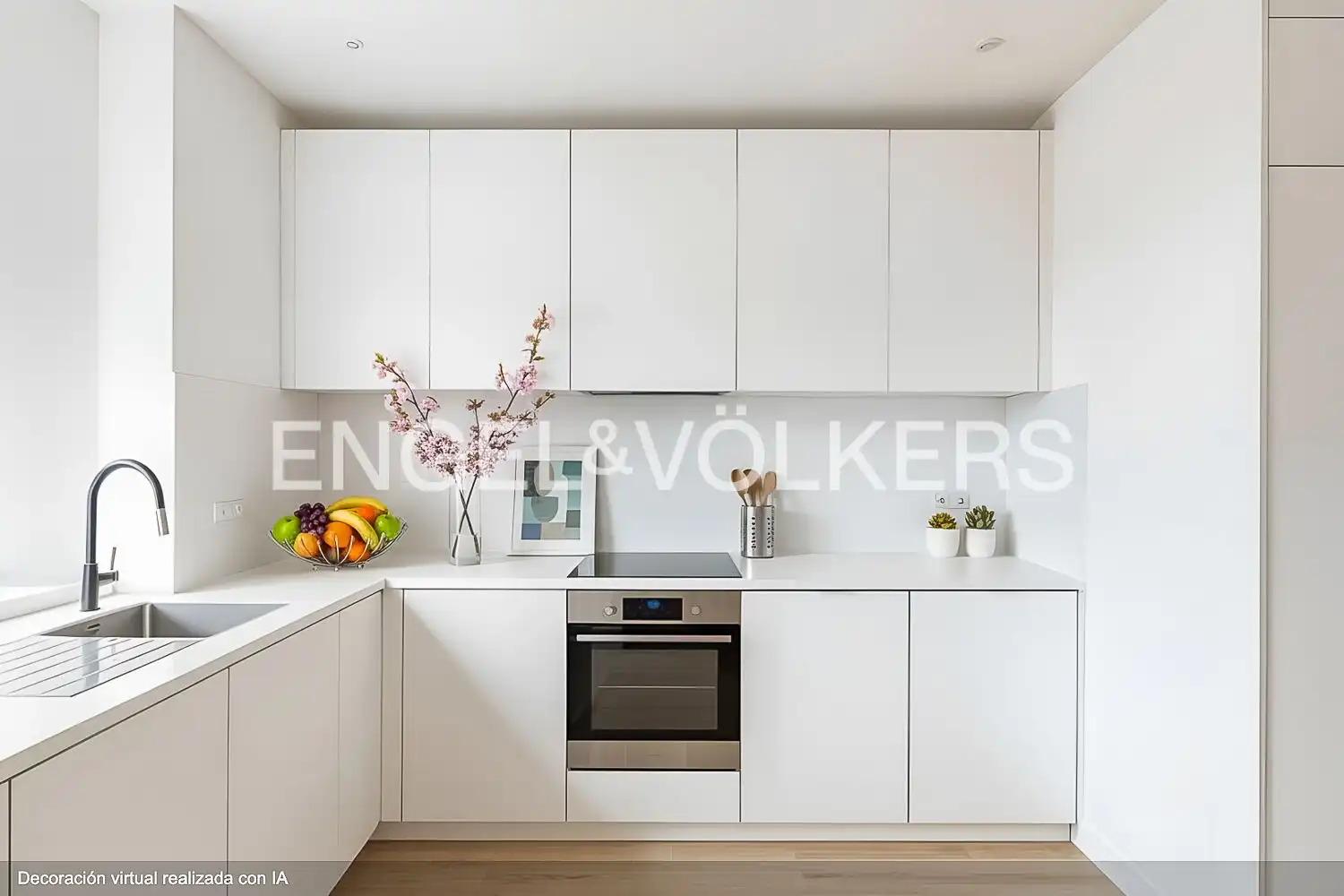 Küche von Wohnung zum Verkauf in Valencia mit Heizung, Möbliert und Balkon