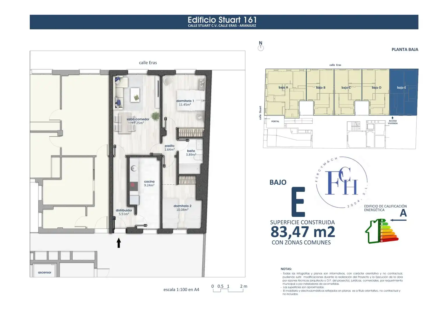 Appartamento con ascensore in vendita a Calle de Stuart 161, imagen 4