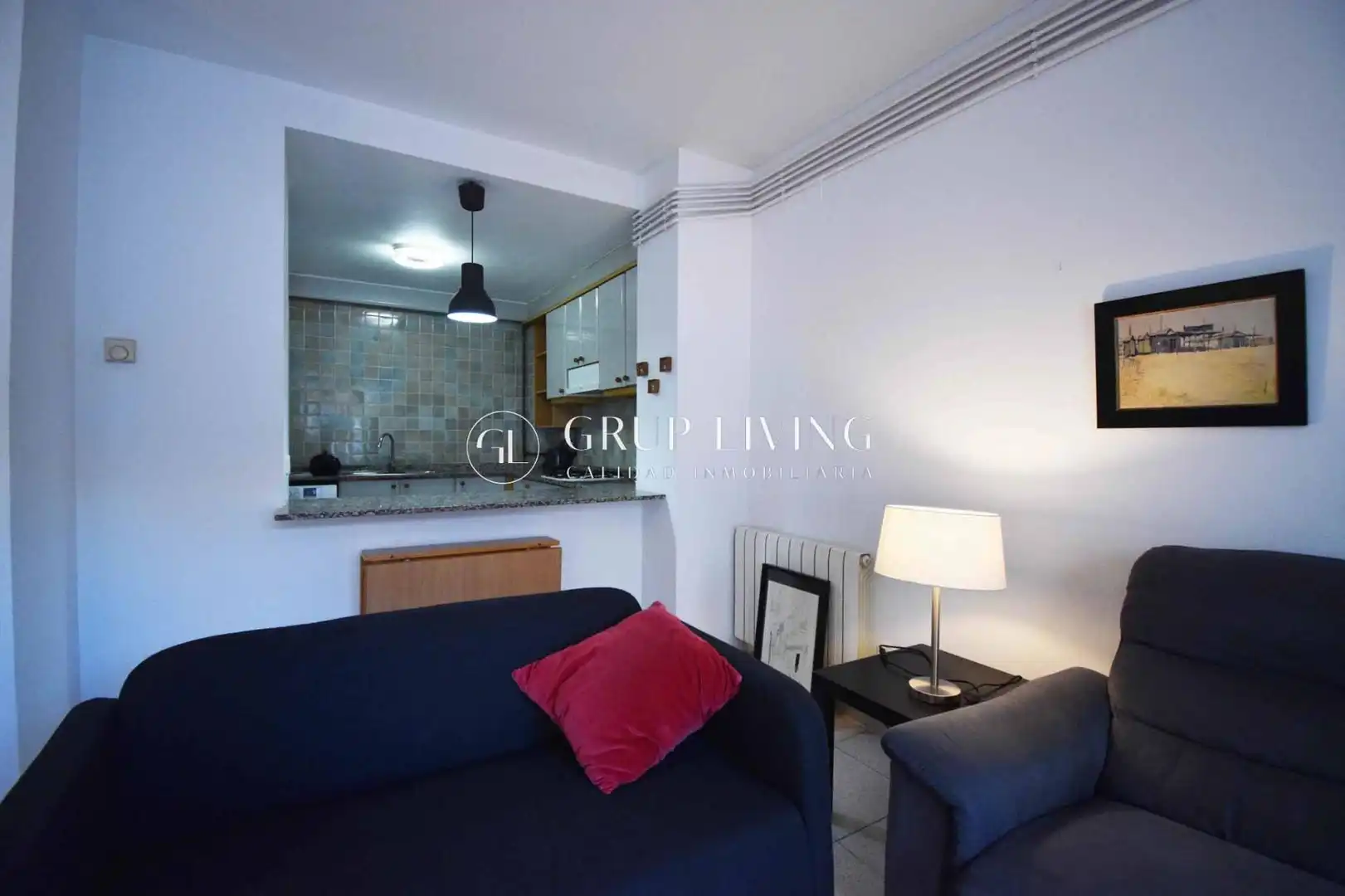 Sala de estar de Piso en venta en Sitges con Aire acondicionado, Calefacción y Amueblado