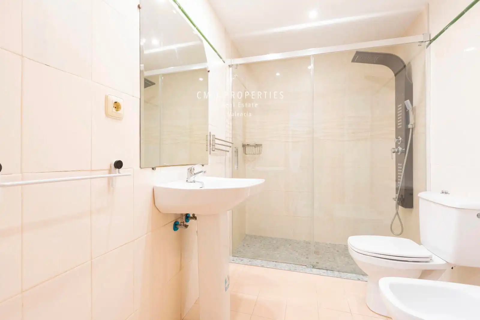 Bathroom of Flat for rent in Alboraya  with Air Conditioner, Heating and Terrace
