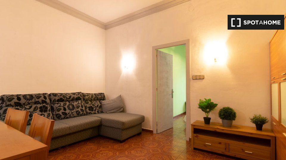 Living room of Flat to rent in  Barcelona Capital  with Air Conditioner, Heating and Furnished