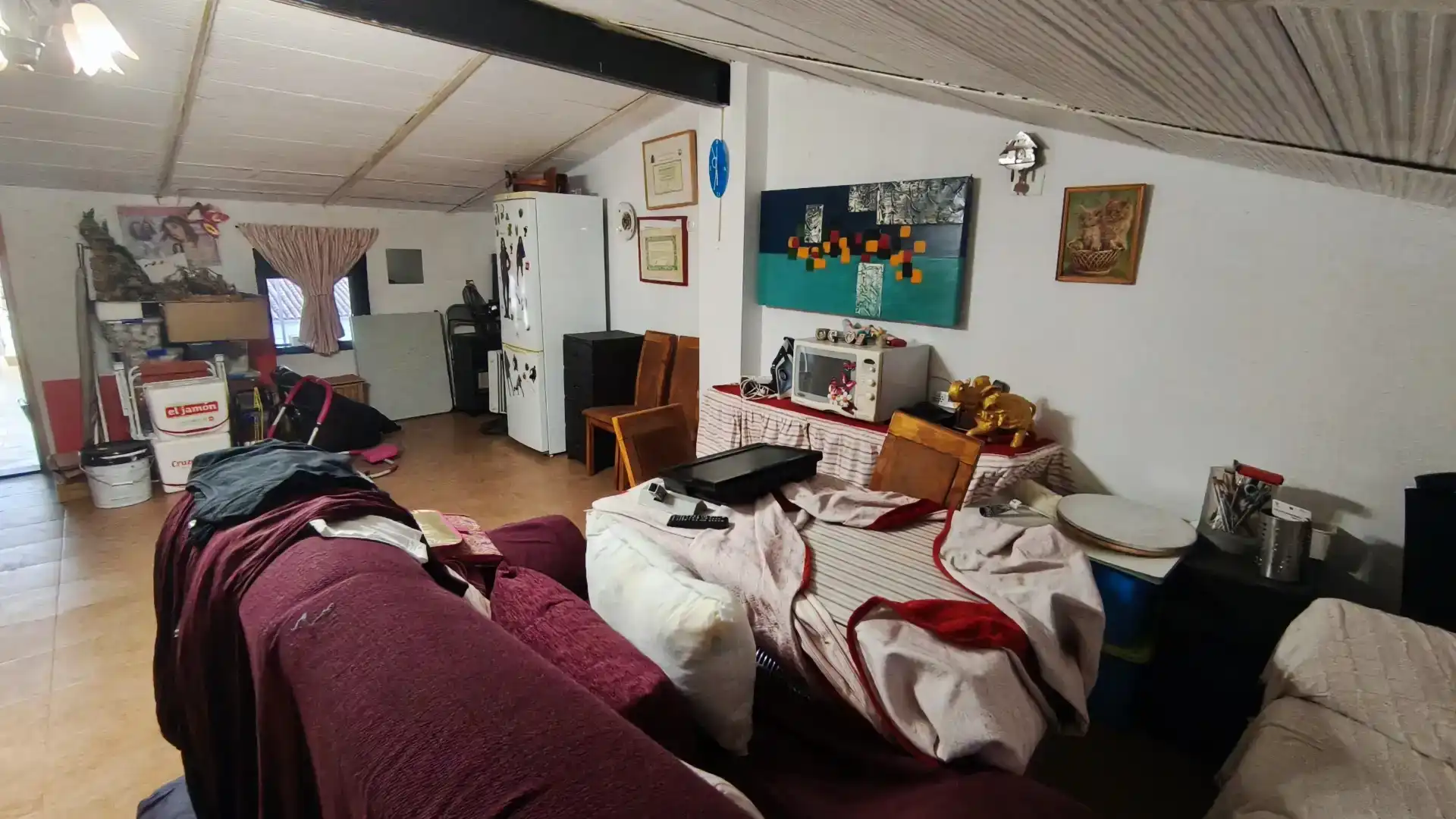 Sala de estar de Dúplex en venta en El Campillo (Huelva) con Aire acondicionado, Horno y Lavadora