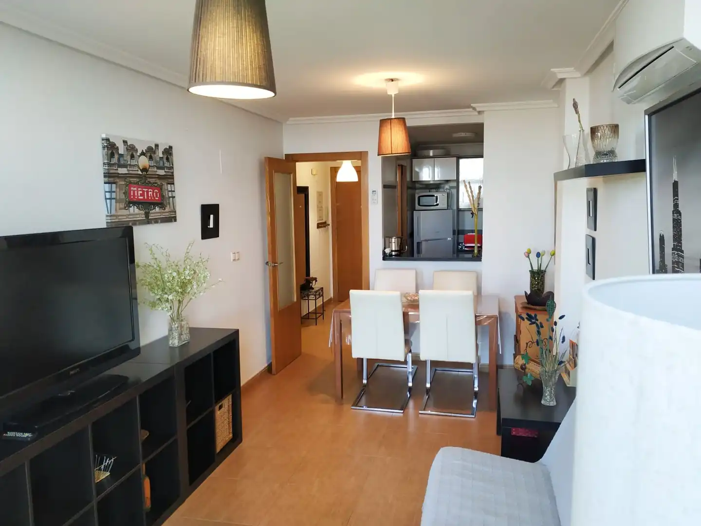 Living room of Flat for rent in Torrevieja  with Air Conditioner, Heating and Terrace