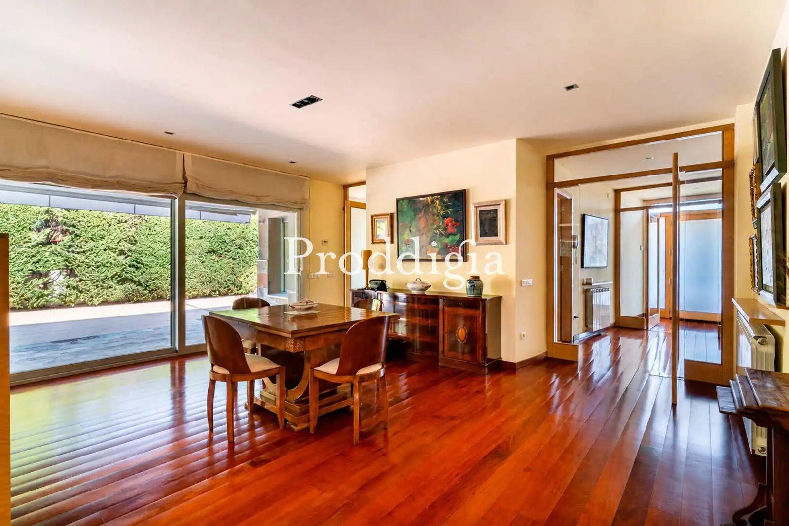 Dining room of Houses for sale in Sant Cugat del Vallès  with Air Conditioner, Terrace and Storage room