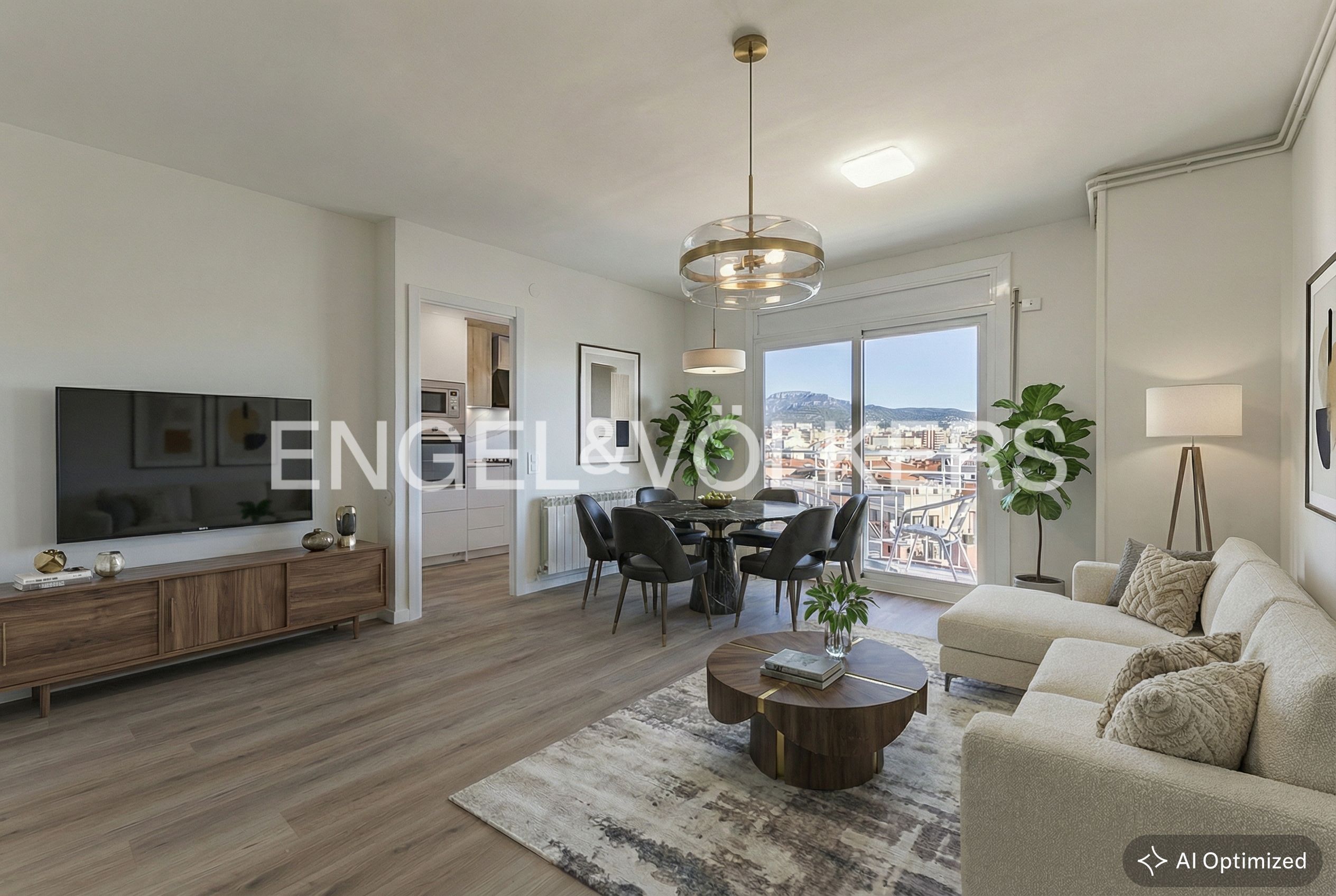 Living room of Flat for sale in Terrassa  with Air Conditioner, Heating and Parquet flooring