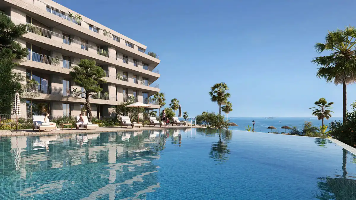Swimming pool of Ground floor for sale in Manilva  with Air Conditioner, Private garden and Terrace