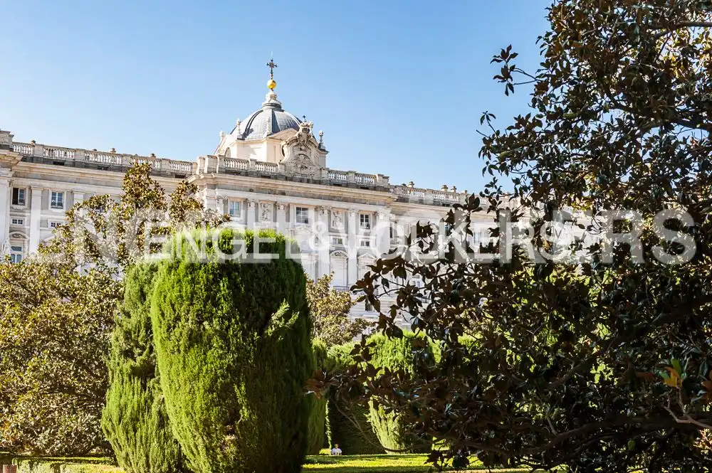 Garden of Flat for rent in Madrid  with Air Conditioner, Heating and Furnished