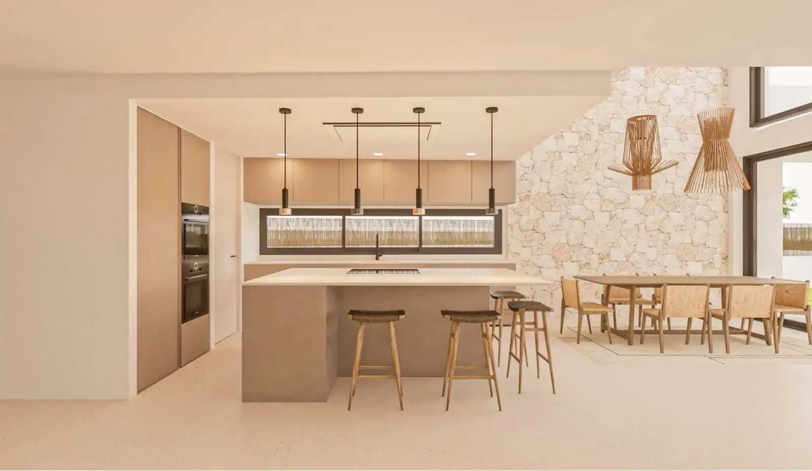 Cuina de Finca rústica en venda en Felanitx amb Aire condicionat, Calefacció i Terrassa