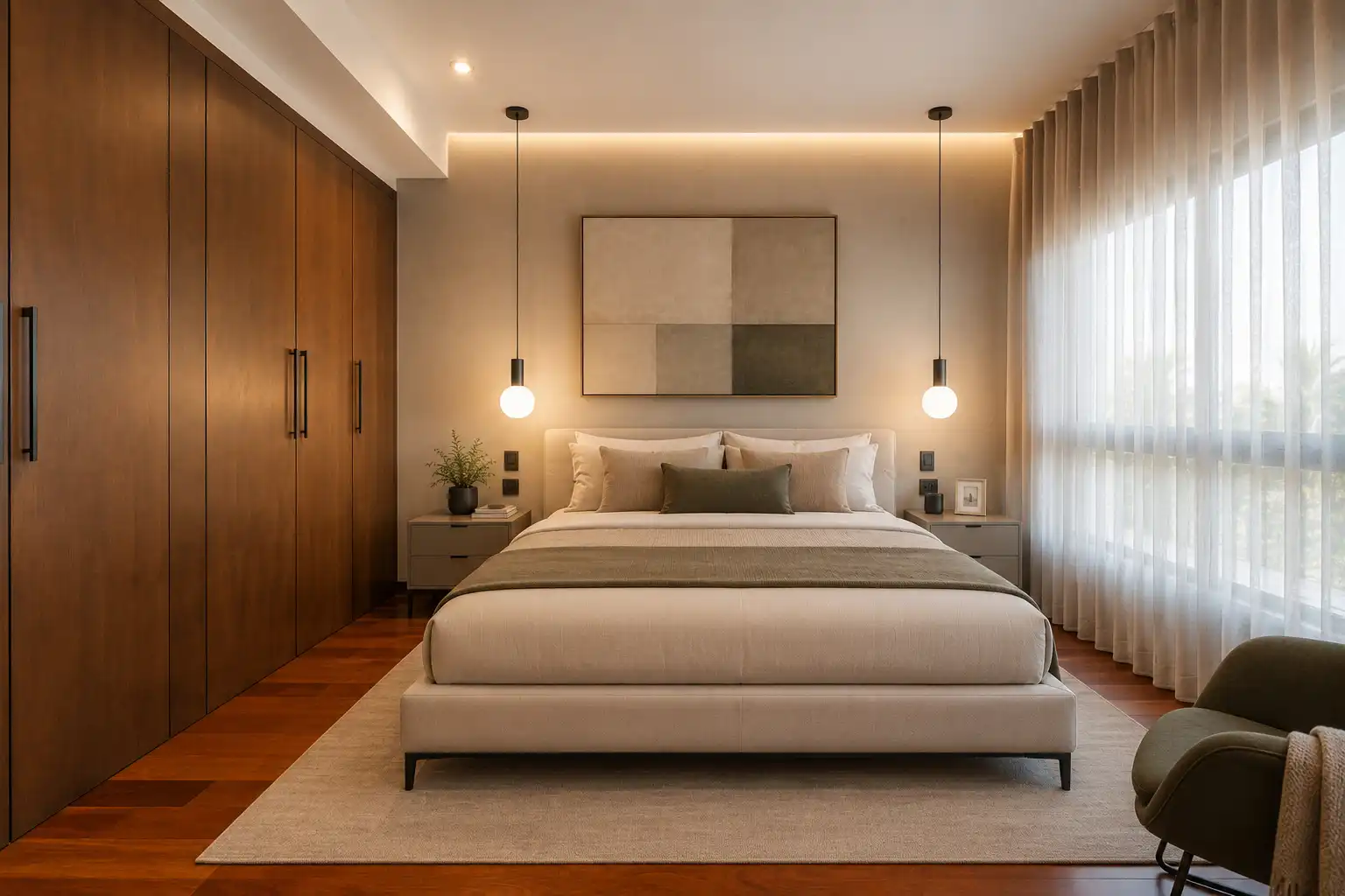 Dormitori de Casa adosada en venda en Torrent amb Aire condicionat, Jardí privat i Parquet