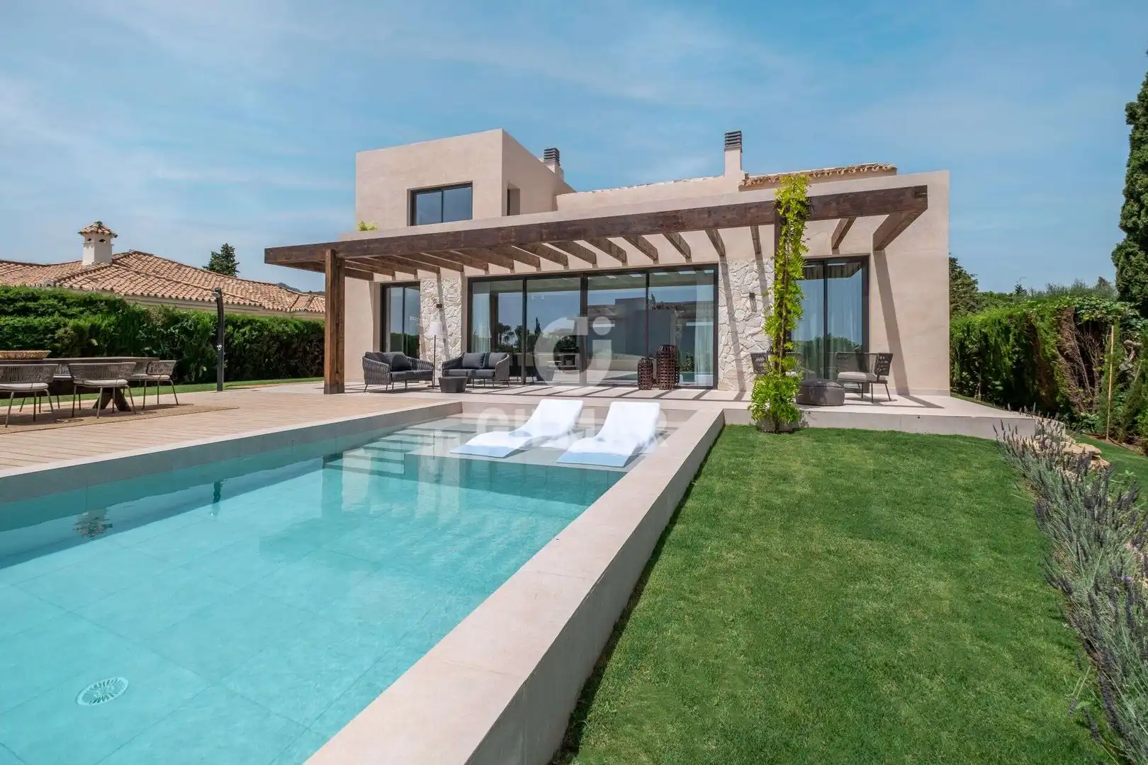 Exterior view of Houses for sale in Benahavís  with Heating, Private garden and Swimming Pool
