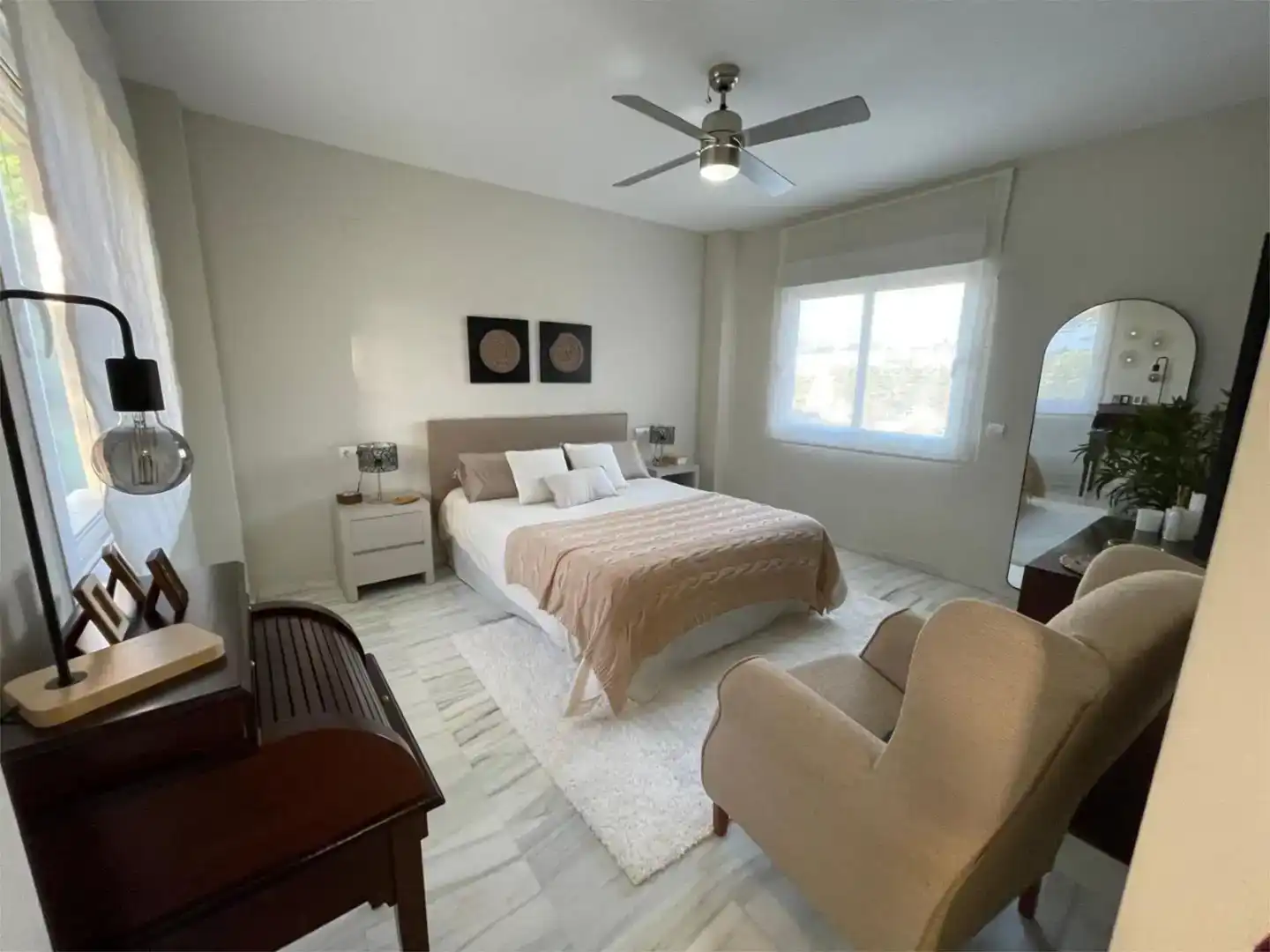 Schlafzimmer von Haus oder Chalet zum Verkauf in Málaga Capital mit Klimaanlage und Schwimmbad