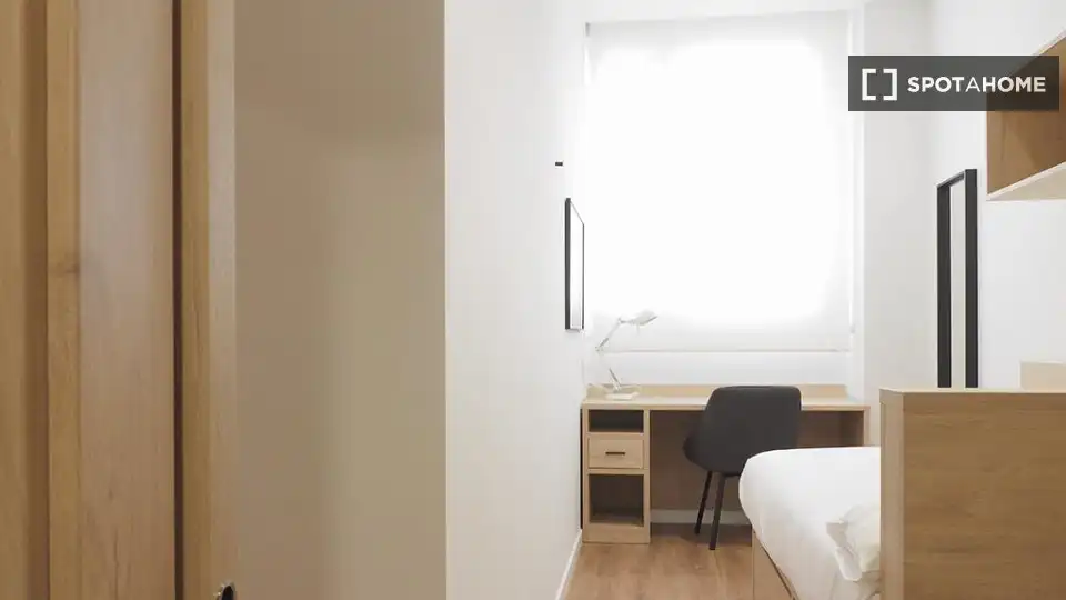 Bedroom of Flat for share in Bilbao   with Air Conditioner, Heating and Furnished