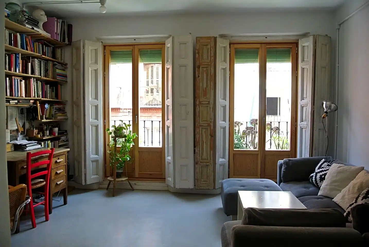 Sala de estar de Piso de alquiler en Madrid con Aire acondicionado, Calefacción y Balcón