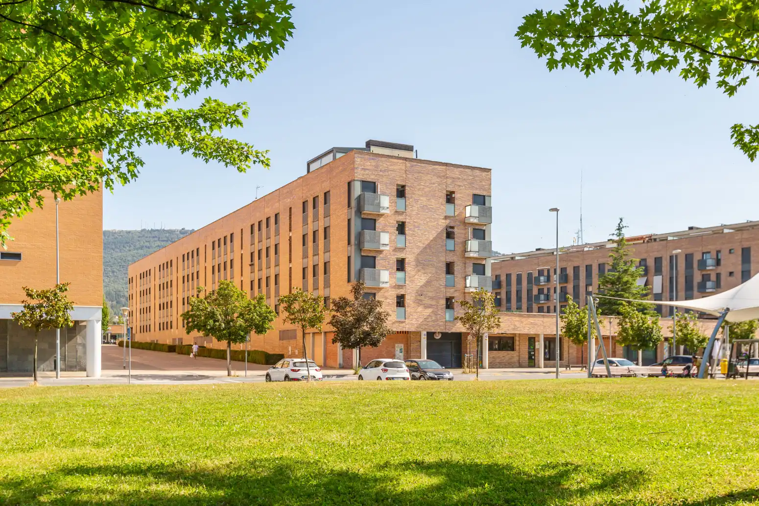 Vista exterior de Piso en venta en  Pamplona / Iruña con Calefacción, Jardín privado y Parquet