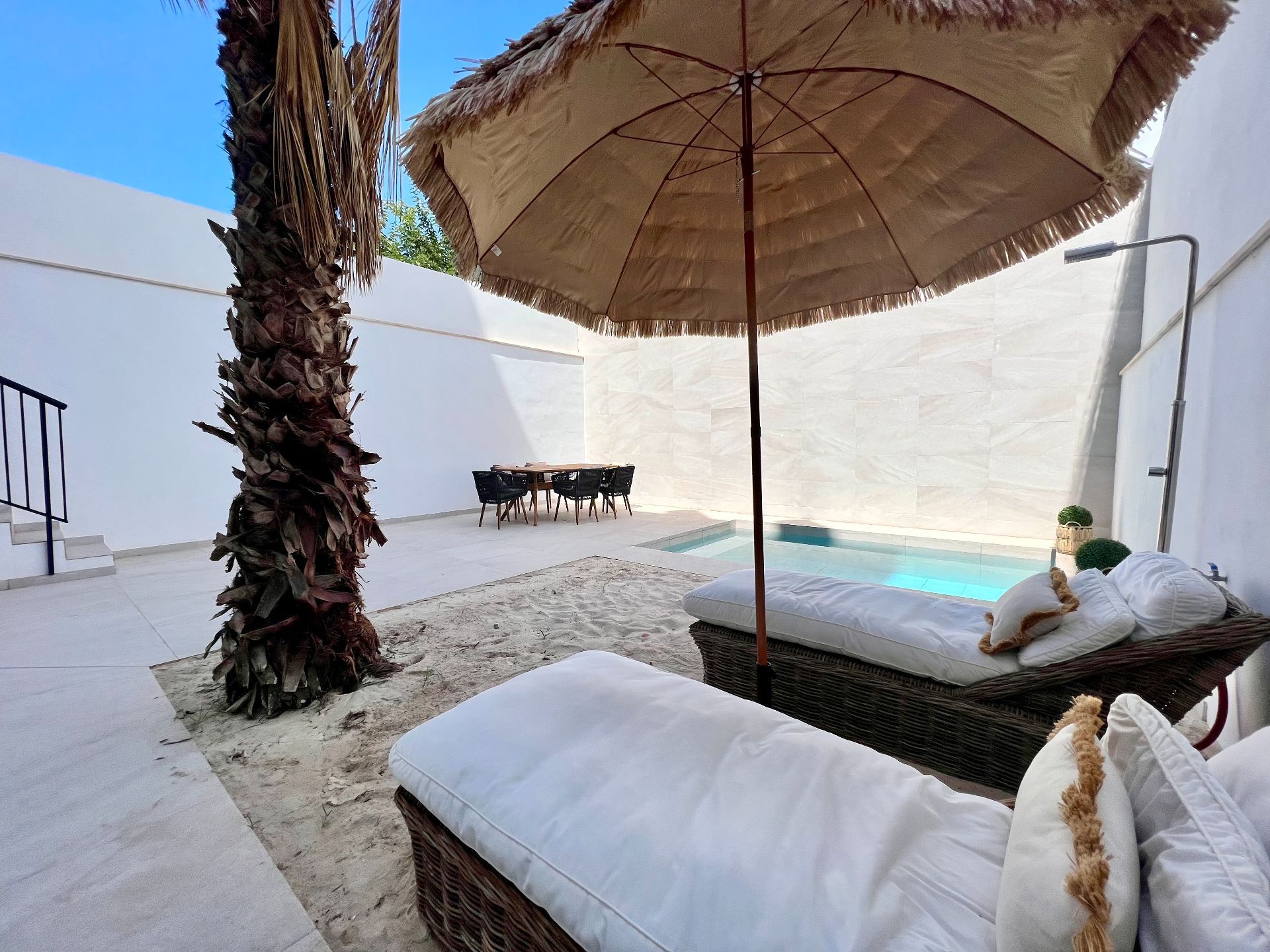 Jardí de Dúplex de lloguer en  Palma de Mallorca amb Aire condicionat, Calefacció i Piscina